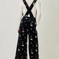 Embroidered Corduroy Jumpsuit