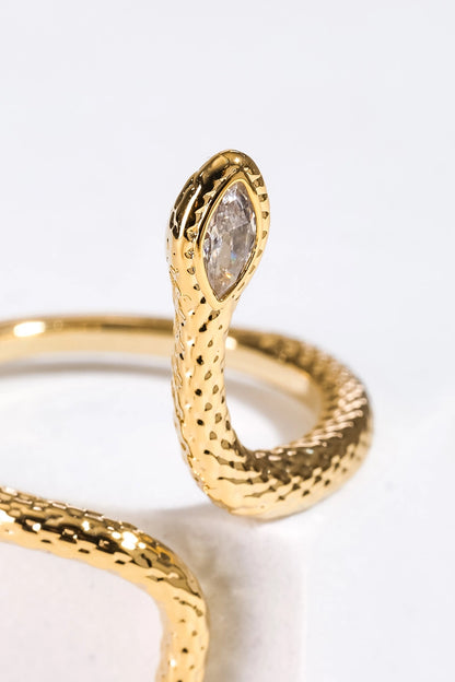 Adjustable Open Snake Ring