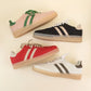 Christi Black Double Stripe Design Sneakers