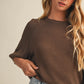 Raglan Short Sleeve Sweater