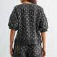Floral Print Short Sleeve Top Set Pocket Shorts