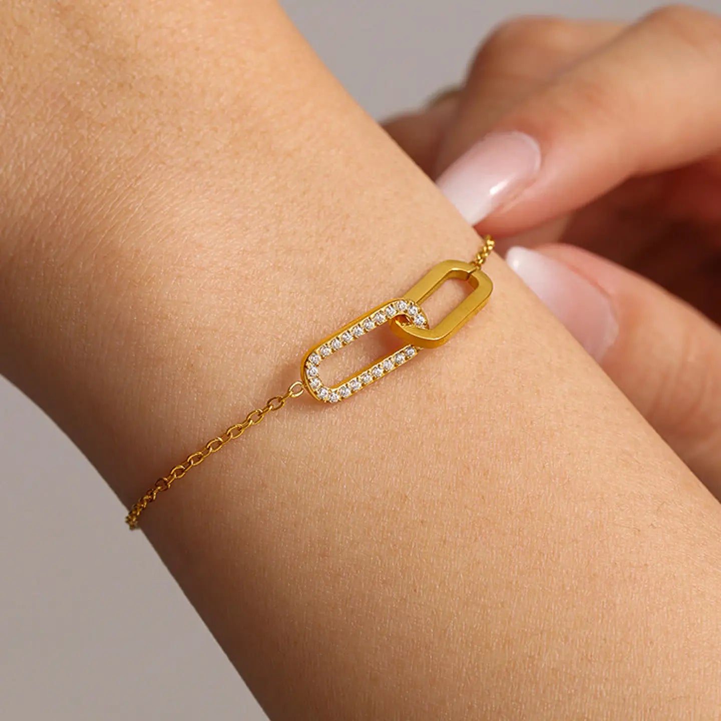 Esme 18K Gold Non-Tarnish Link Chain Bracelet