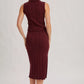 Sleeveless Mock Neck and Pencil Midi Skirt Sweater Set