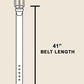 Chain Buckle Faux Leather Belt