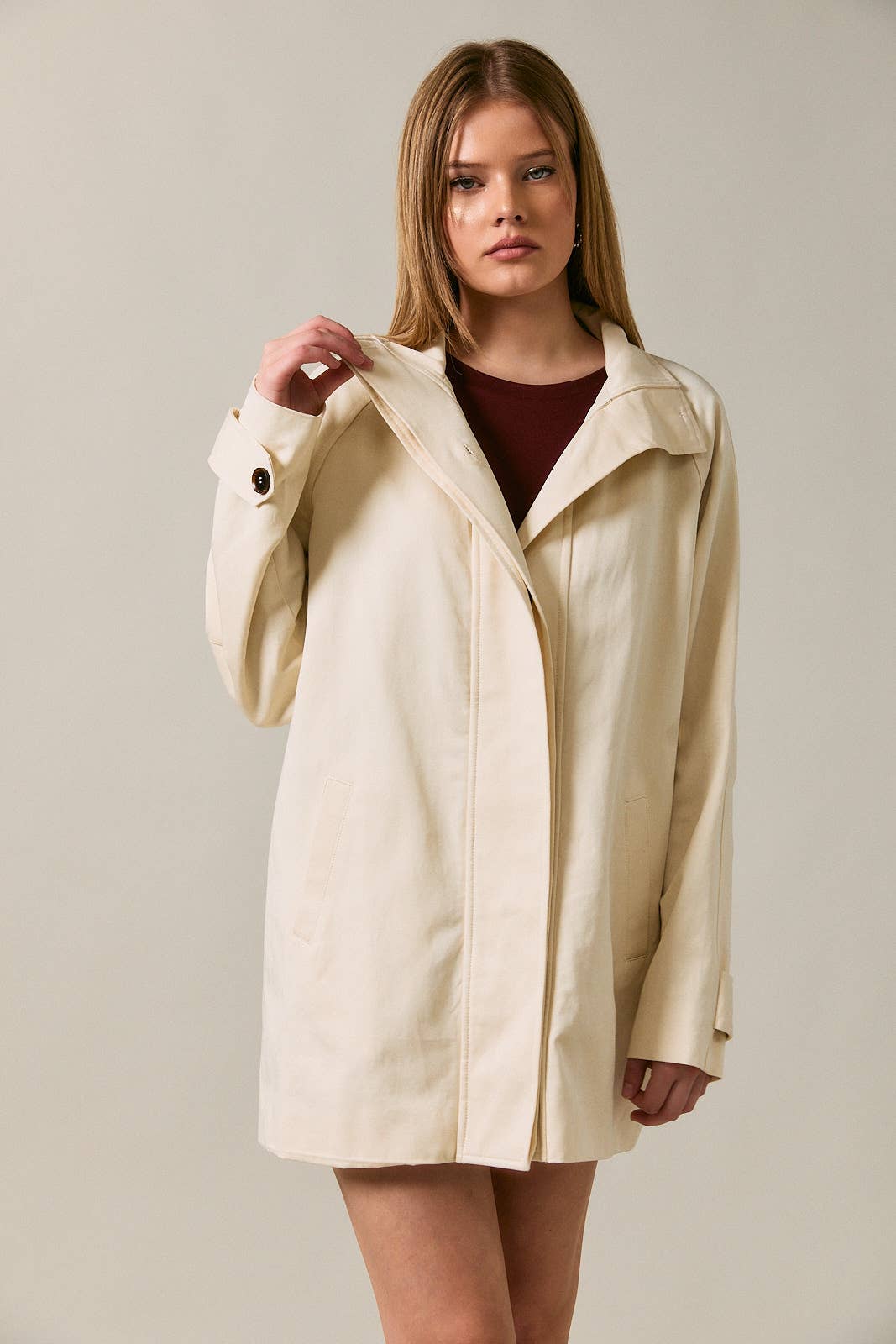 Oversized High Neck Jacket