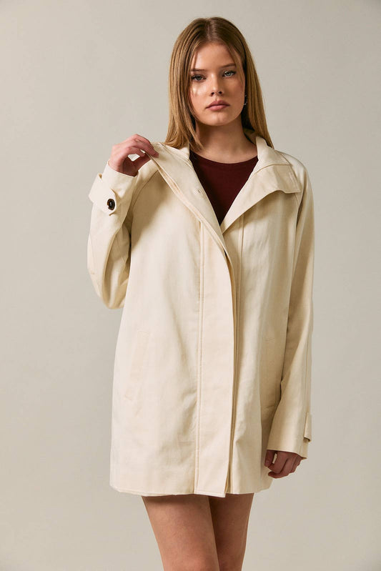 Oversized High Neck Jacket