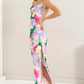 Vali Tie-Dye Print Backless Dress