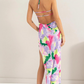 Vali Tie-Dye Print Backless Dress