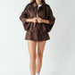 Mojave Suede-Finish Zip-Front Jacket
