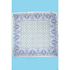 Large Floral Print Bandana Scarf Blue