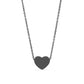 18K Gold Stainless Steel Blank Heart Necklace