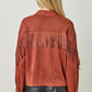 Fringe Back Suede Jacket