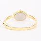 Oval Crystal-Encrusted Cuff Watch