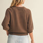 Raglan Short Sleeve Sweater