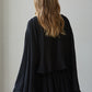 Woven Rayon Nylon Round Neck Long Sleeve Top