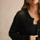 Crochet Knitted Buttondown Cardigan