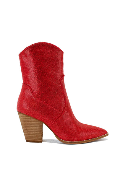 Red Crystal Cowboy Boots