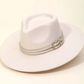 Double Belt Strap Fedora Fashion Hat