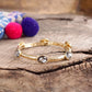 Jeweled Golden Bangle