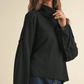 The Joanna Lightweight Turtle Neck Dolman Sleeve Knit Sweater