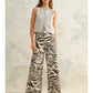 Zebra Print Stretch Pants