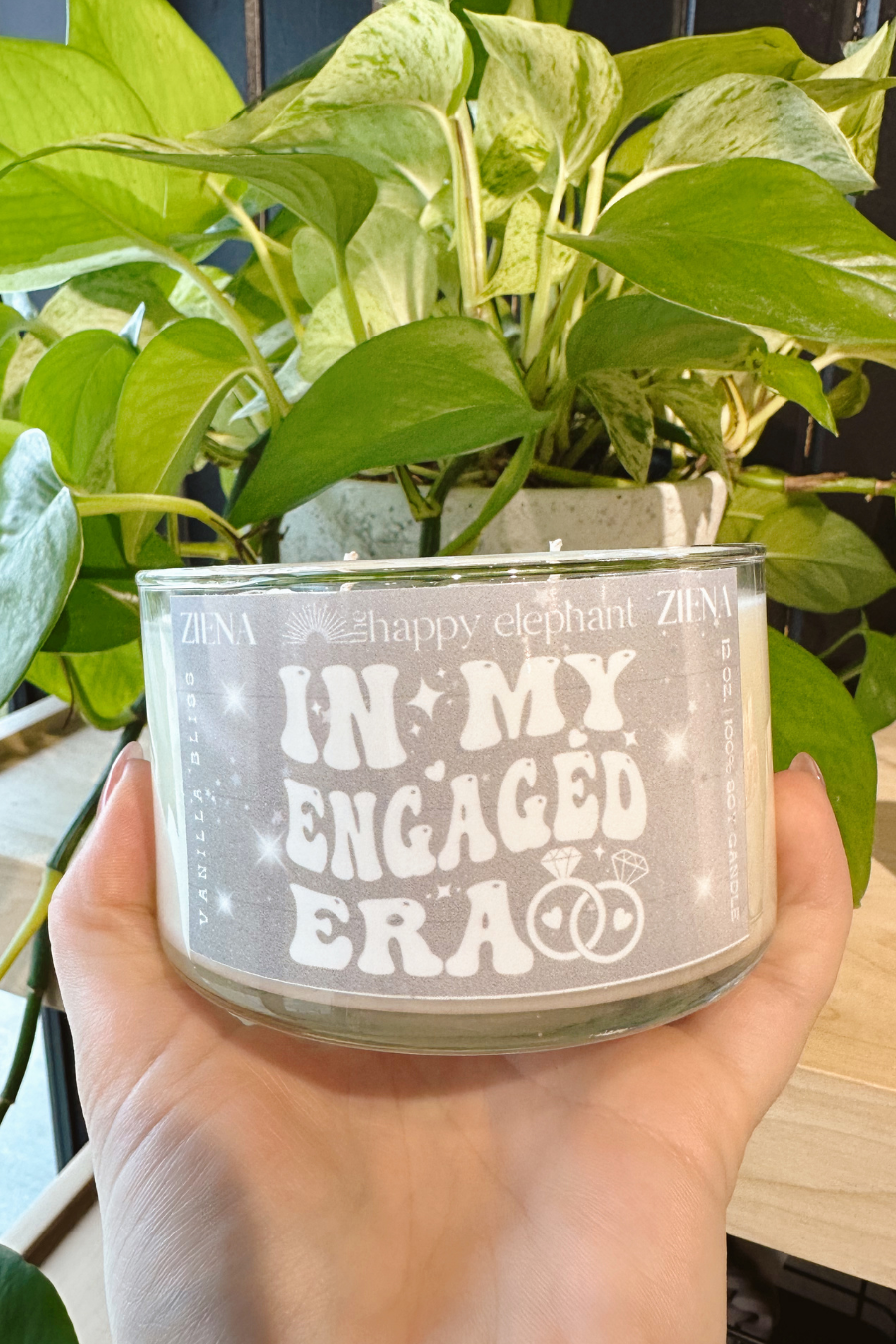 In My Engaged Era candle close up