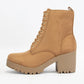 Combat Boots with Block Heel