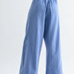 Pinstripe Wide-Leg Trousers