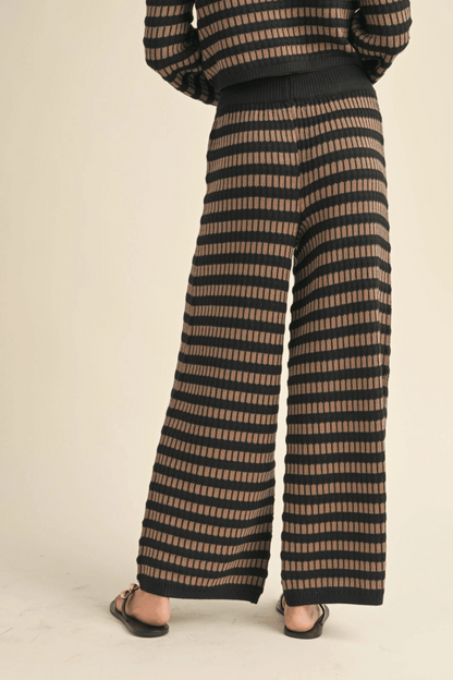 The Katie Mixed Pattern Knit Pants