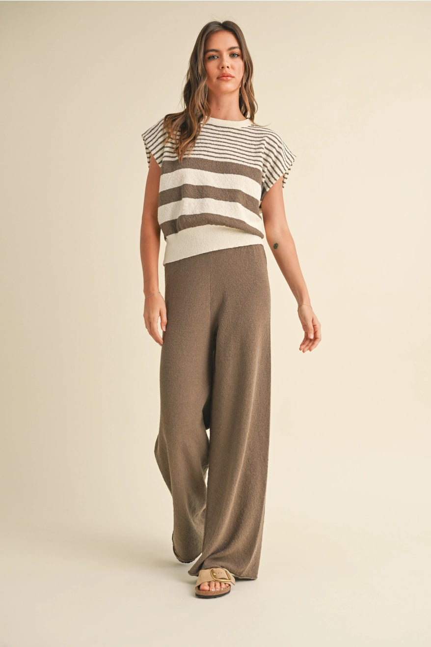 Straight Leg Knitted Pants