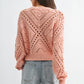 Knit Cardigan with Gold Button Detail