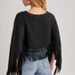 Western Bohemian Suede Fringe Cape