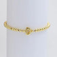 Initial Monogram Bubble Stretch Bead Bracelet