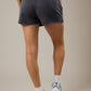 Mid Rise Shorts with Studs