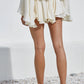 Woven Rayon Nylon Layered Skort
