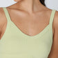 Deep V Neck Ribbed Top