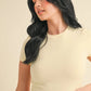 Soft Knit Jersey Crewneck Tee