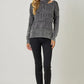 Cutout Mock Neck Sweater Top