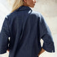 Oversized Dark Denim Shirt