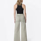 Super High Rise Self Tie Belt Wide Leg Jeans