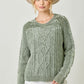 Washed Cable Sweater