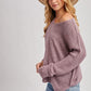 Reverse Seam Loose Fit Sweater