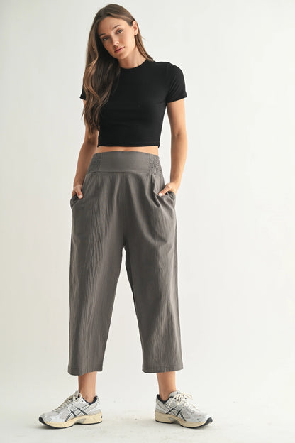 Essential Micro-Ribbed Athleisure Baby Tee