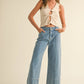 Wide Hem Denim Pants