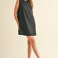 Button Detail Linen Dress