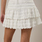 High Waisted Tiered Mini Skirt