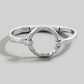 Hammered Circle Hook Bangle Bracelet