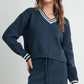 Diana Drawstring Mini Sweater Skirt