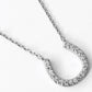 Cz Gold-Dipped Horseshoe Necklace