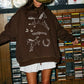 HORSE Graphic Reversible Mock-Neck Sweatshirt